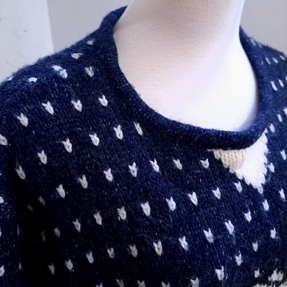 Kersh | Blue, white & grey polar bear knit sweater - Picture 3 of 8